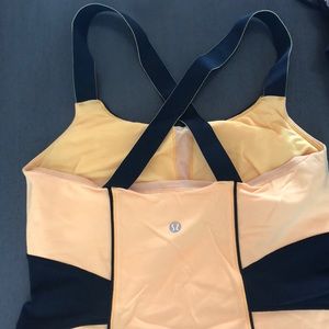 Bright Yellow and Navy Lululemon Tank